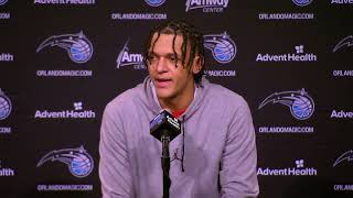 Paolo Banchero postgame interview ORL 126 OKC 115 orlando magic nba [upl. by Collayer]