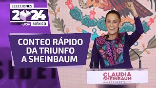 Conteos rápidos dan el triunfo a Claudia Sheinbaum [upl. by Aceissej31]