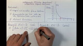 Unbegrenzte Flächen  uneigentliche Integrale berechnen  Erklärung Kochrezept und Beispiele [upl. by Nalyak]