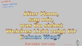 Peter Maffay  Alter Mann  Instrumental und Karaoke [upl. by Agnola]