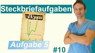 Steckbriefaufgaben  Anwendungsaufgabe Nr5 mit Lösung und Erklärung  10 [upl. by Lorenzo771]