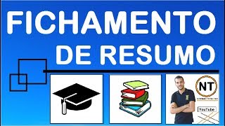 FICHAMENTO DE RESUMO como fazer [upl. by Ecnarf]