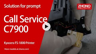 Solutions for the Prompt “Call service C7900” on Kyocera FS1800 Printer [upl. by Ryann]