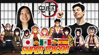 JAPONESA 🎌 REACCIONA A LAS VOCES DE LOS PILARES DE KIMETSU NO YAIBA EN DOBLAJE JAP ESP Y MEX 😉 [upl. by Wessling496]