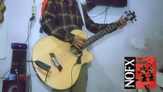 Nofx  Linoleum acoustic bass cover [upl. by Cahra]