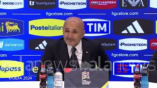 Nations League Spalletti in conferenza stampa post BelgioItalia [upl. by Newmark651]