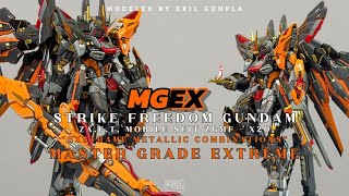 MGEX Strike Freedom with a CRAZY WEAPON UNIT   MGEX  Strike Freedom  Custom  KrilGunpla [upl. by Lupiv]