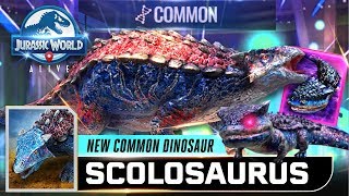 SCOLOSAURUS NEW DINOSAUR FOR LEGENDARY SKOOLASAURUS UNLOCKED【Jurassic World Alive 侏羅紀世界Alive】 [upl. by Villada]