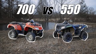 Arctic Cat 550 vs 700 Comparison [upl. by Kristian]