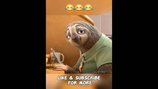 quot😂 Funniest SlowMo Scene in Zootopia 🐰🐌  Try Not to Laugh Challenge Shortsquot [upl. by Geldens]