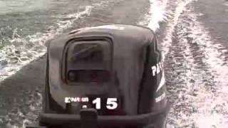 Parsun 15HP demonstration  Lac Cayamant Quebec [upl. by Oigres885]