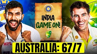 Day 1 Stumps  Boom Boom Bumrah on Top in Perth  Australia in Huge Trouble 677 India vs Australia [upl. by Ardnassac]