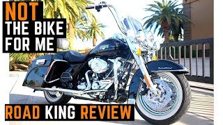 Too Big For Short Riders Harley Road King Review Test Ride Impressions Likes amp Dislikes [upl. by Cormier872]