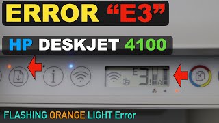 HP DeskJet 4100 Error quotE3quot How To fix [upl. by Aneehsar]