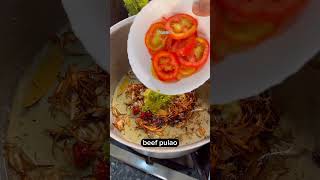 Beef pulao recipe beef pulao bnany ka asan triqa viralvideo food ytshorts cooking beefpulao [upl. by Hanavas]