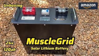 MuscleGrid Lithium Battery unboxing  Amazon [upl. by Eirahs]