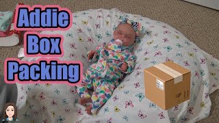 Custom Reborn Baby Addie Box Packing  Kelli Maple [upl. by Woodall]