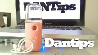 Nano difusor mist sprayer desinfectante reseña cuarentena  Dantips [upl. by Naanac]