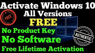 How to Activate Windows 10 Free  Activate Windows 10 Without any Software  Windows 10  Jen Tech [upl. by Elsey]