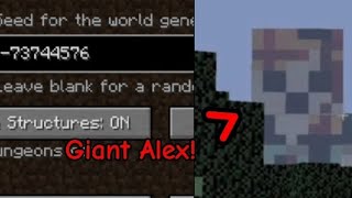 Exploring the Giant Alex seed MINECRAFT CREEPYPASTA SERIES 1 [upl. by Eniahpets266]