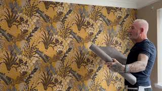 Where To Start When Wallpapering A Chimney Breast Including Symmetry [upl. by Herzen]