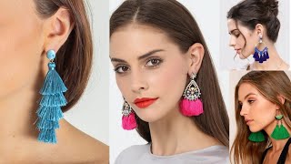 New Handmade Fabric Earrings  Trendy and Stylish  Earrings for Fancy Girls  Design [upl. by Annoyk]