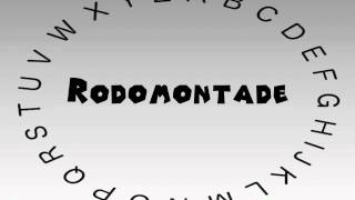 How to Say or Pronounce Rodomontade [upl. by Ellenaej]