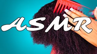 ASMR Trying different Brushing and Combs minimum talking detangle hair [upl. by Oralia]