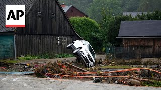 Devastating floods leave widespread chaos in their wake in Czech Republic [upl. by Anabella414]