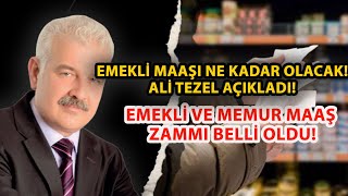 EMEKLİ MAAŞI NE KADAR OLDU ALİ TEZEL AÇIKLADI [upl. by Suoiluj]