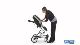 2011 Stroller System  Peg Perego Skate System  How to Recline and Reverse the Seat [upl. by Ihana]