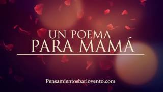 UN POEMA PARA MAMÁ de Iván Domínguez Acosta [upl. by Aysahc]