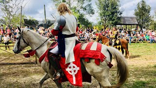 Bay Area Renaissance Festival 2019 Opening Day In Tampa  Wheel Of Death Human Chess amp Jousting [upl. by Standice183]