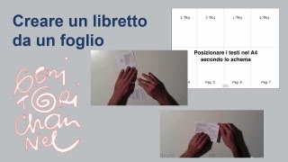 Come creare un libretto tascabile da un foglio A4 [upl. by Aevin]