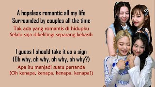 FIFTY FIFTY  Cupid Twin Version A Hopeless Romantic All My Life  Lirik Terjemahan Indonesia [upl. by Notfilc]