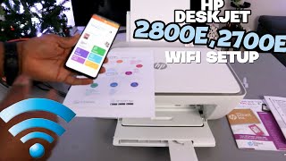 HP Deskjet 2820e 2810e 2710e WiFi Setup HP Deskjet 2810e WIFI Setup [upl. by Enomal141]