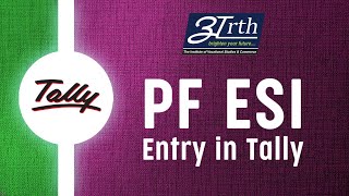 PF ESI entry in tally  How to pass pf esi entry in tally  Lesson 4 [upl. by Neleb]