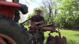 Tilling and Drawing Rows in the garden  April 2014 [upl. by Darum]