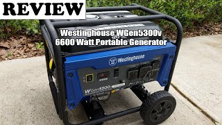 Westinghouse WGen5300v 6600 Watt Portable Generator Review 2024  Watch Before You Buy [upl. by Ardnuat]