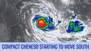 Cyclone Cheneso moving south of Madagascar [upl. by Enenstein]