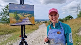 Landscape Plein Air Oil Painting Demo [upl. by Sholley]