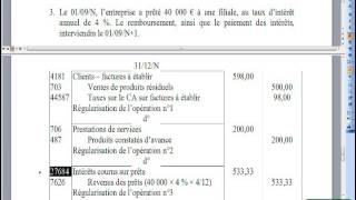 234 Régularisation des charges et des produits Application 2 [upl. by Amerigo]