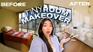 DIY Small Room Makeover  Extreme Bedroom Transformation [upl. by Humpage]