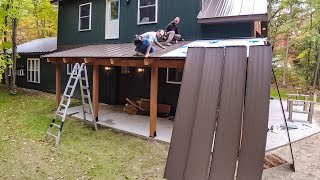 Basic STANDING SEAM Metal Roof  How To install [upl. by Nide]