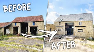 TIMELAPSE 2 ANS DE RÉNOVATION DUNE GRANGE À NOTRE MAISON DHABITATION [upl. by Ettenoj170]