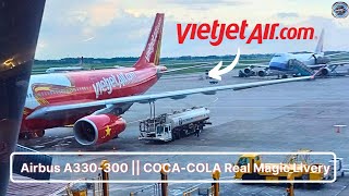 My first time flying Vietjet Air A330300  Hanoi to Hochiminh City  VNA812 [upl. by Israeli311]