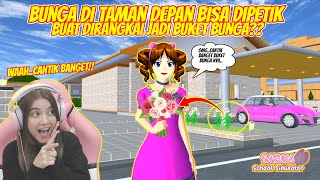 BUNGA DI TAMAN DEPAN BISA DIPETIK amp DI RANGKAI JADI BUKET BUNGA SAKURA SCHOOL SIMULATOR  PART 602 [upl. by Newel]