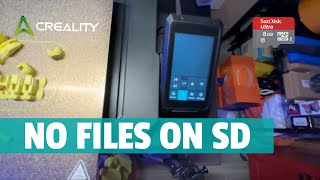 sd card files not showing on ender 3 s1 pro  ender 3 s1 pro sd card not working [upl. by Aynam]