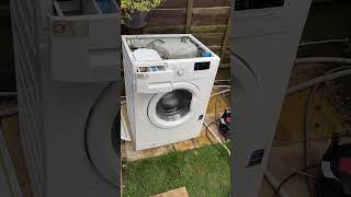 Beko WM74135 washing machine  Showing off its dance moves in service mode [upl. by Yc]