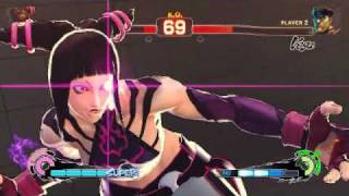 JURI ULTRA I CUSTOM COMBO  SUPER STREET FIGHTER 4 [upl. by Fonsie]